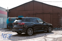 Aero Body Kit подходящ за BMW X5 G05 (2018-up) M-Tech Черен Knight Дизайн Piano Black-image-6091502