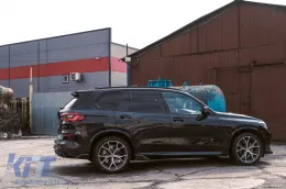 Aero Body Kit подходящ за BMW X5 G05 (2018-up) M-Tech Черен Knight Дизайн Piano Black-image-6091503
