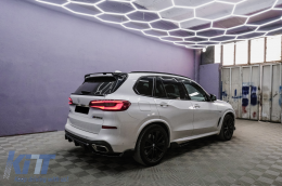 Aero Body Kit подходящ за BMW X5 G05 (2018-up) M-Tech Черен Knight Дизайн Piano Black-image-6104868