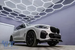 Aero Body Kit подходящ за BMW X5 G05 (2018-up) M-Tech Черен Knight Дизайн Въглеродни влакна-image-6080085
