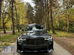Aero Body Kit подходящ за BMW X7 G07 (2018-up) M-Tech Черен Knight Дизайн Piano Black-image-6108205