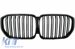 Aero Body Kit Carbon Fiber with Central Kidney Grilles Piano Black suitable for BMW X5 G05 (2018-2022) M-Tech Black Knight Design-image-6080561