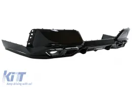 Aero Body Kit Carrocería para BMW Serie 7 G70 M-Tech 2022+ Black Knight Design Negro brillante-image-6112756