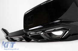 Aero Body Kit Carrocería para BMW Serie 7 G70 M-Tech 2022+ Black Knight Design Negro brillante-image-6112758