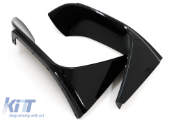 Aero Body Kit els? l?kh?r?t? toldat és diff?zor BMW F80 M3 Sedan F82 M4 Coupe (2014-2019) M Sport Design Piano Black-image-6095321