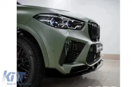 Aero Body Kit els? l?kh?r?t? toldat és h?ts? splitter BMW F95 X5M Competition (2018-t?l) Piano Black-image-6094417