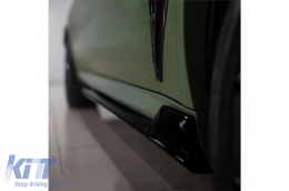 Aero Body Kit első lökhárító spoiler és hátsó díszlécek BMW F95 X5M Competition (2018-tól) Zongora fekete-image-6094418