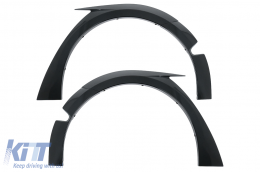 Aero Body Kit Extension suitable for Tesla Model 3 (2017-2022) Bumper Lip Air Diffuser and Wheel Arches Piano Black-image-6110777