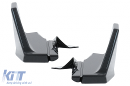 Aero Body Kit Extension suitable for Tesla Model 3 (2017-2022) Bumper Lip Air Diffuser and Wheel Arches Piano Black-image-6110788