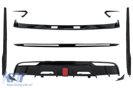 image-75-Aero Body Kit Extension suitable for Tesla Model 3 (2023-up) Bumper Lip Air Diffuser Piano Black