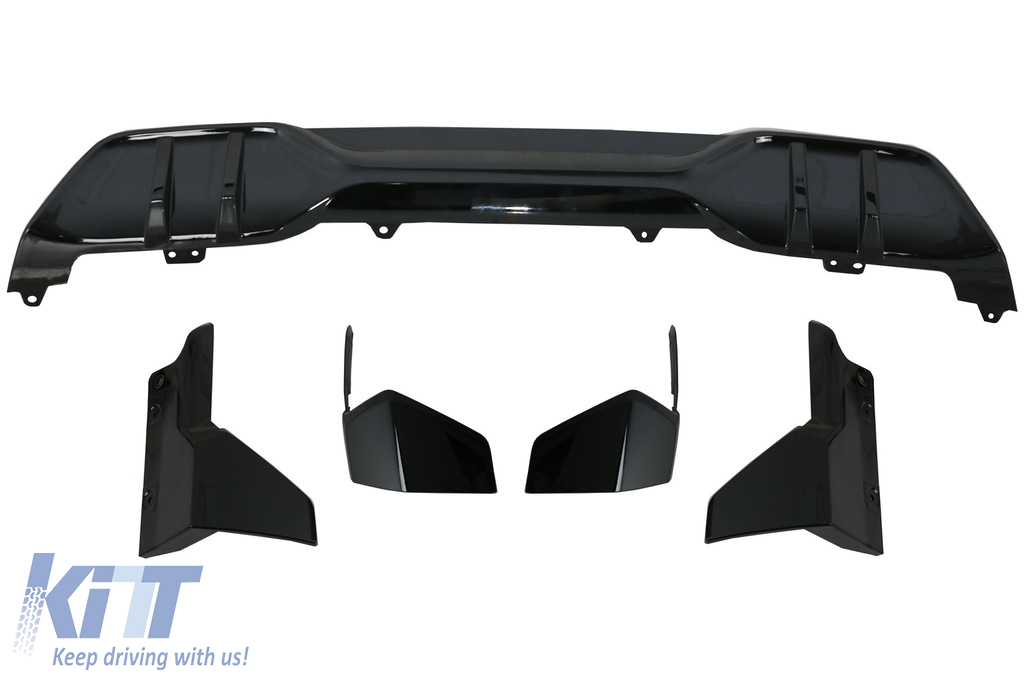 Aero Body Kit első lökhárító ajak és légbefúvó a BMW X5 G05 (2018-tól) M Design Piano Black modellhez