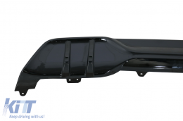 Aero Body Kit Front Bumper Lip and Air Diffuser suitable for BMW X5 G05 (2018-2022) M Design Piano Black-image-6075974