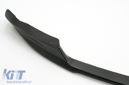 Aero Body Kit Front Bumper Lip and Air Diffuser suitable for BMW X6 F16 LCI (2015-2019) M Technik Sport Carbon Look-image-6088209