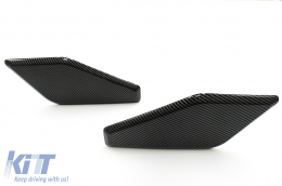 Aero Body Kit Front Bumper Lip and Air Diffuser suitable for BMW X6 F16 LCI (2015-2019) M Technik Sport Carbon Look-image-6088219