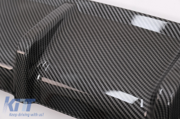 Aero Body Kit Front Bumper Lip and Air Diffuser suitable for BMW X6 F16 LCI (2015-2019) M Technik Sport Carbon Look-image-6088230
