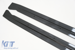 Aero Body Kit Front Bumper Lip and Air Diffuser suitable for BMW X6 F16 LCI (2015-2019) M Technik Sport Carbon Look-image-6090955