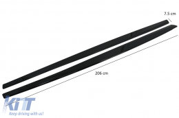 Aero Body Kit Front Bumper Lip and Air Diffuser suitable for BMW F80 M3 Sedan F82 M4 Coupe (2014-2019) M Sport Design Piano Black-image-6095333