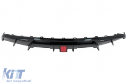 Aero Body Kit kiegészítő Tesla Model 3 (2023-) lökhárító toldat diffúzor zongoralakk fekete-image-6110821