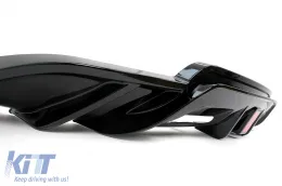Aero Body Kit kiegészítő Tesla Model 3 (2017-2022) lökhárító toldat diffúzor és kerékjárati ív zongoralakk fekete-image-6110758