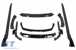 Aero Body Kit Lèvre pour BMW X7 G07 18-22 Black Knight Design Noir Becquet Toit-image-6089114