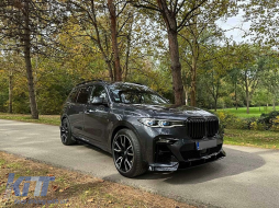 Aero Body Kit Lèvre pour BMW X7 G07 18-22 Black Knight Design Noir Becquet Toit-image-6108200