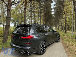 Aero Body Kit Lèvre pour BMW X7 G07 18-22 Black Knight Design Noir Becquet Toit-image-6108202