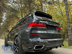 Aero Body Kit Lèvre pour BMW X7 G07 18-22 Black Knight Design Noir Becquet Toit-image-6108204