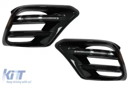 Aero Body Kit подходящ за Mercedes S-Class W223 Лимузина Спортна линия (2020-up) Piano Black-image-6098797