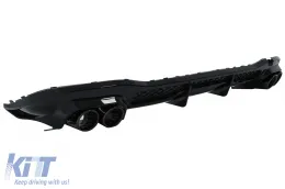 Aero Body Kit подходящ за Mercedes S-Class W223 Лимузина Спортна линия (2020-up) Piano Black-image-6098809