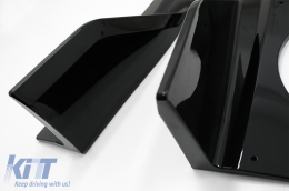 Aero Body Kit suitable for BMW X5 G05 (2018-2022) M-Tech Black Knight Design Piano Black-image-6079975