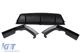 Aero Body Kit suitable for BMW X6 G06 (10.2019-03.2023) M-Tech Black Knight Design Piano Black-image-6100474
