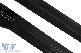 Aero Body Kit с Централни решетки Double Stripe подходящ за BMW X5 G05 (2018-up) M Черен Knight Дизайн Piano Black-image-6080379