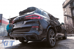 Aero Body Kit с Централни решетки Double Stripe подходящ за BMW X5 G05 (2018-up) M Черен Knight Дизайн Piano Black-image-6091524