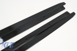 Aero Body Kit Предна Броня, устни и въздушен дифузьор, подходящи за BMW X6 F16 LCI (2015-2019) M Technik Спорт Piano Black-image-6090950