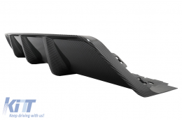 Aero Body Kit Предна Броня Липна и въздушен дифузьор подходящ за BMW X6 F16 LCI (2015-2019) M Technik Спорт Carbon Look-image-6088223
