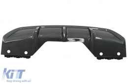 Aero Body Kit Предна Броня Липна и въздушен дифузьор подходящ за BMW X6 F16 LCI (2015-2019) M Technik Спорт Carbon Look-image-6088225