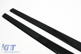 Aero Body Kit Предна Броня, устни и въздушен дифузьор, подходящи за BMW F80 M3 Sedan F82 M4 Купе (2014-2019) M Sport Дизайн Piano Black-image-6095334