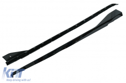Aero Body Kit Предна Броня Липна и въздушен дифузьор подходящ за BMW 1 Series F40 M Sport (2019-Up) Piano Black-image-6095315