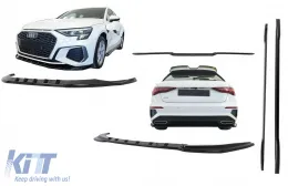 image-36-Aero Bodykit für Audi A3 8Y 2020–2024 Sportback nur S-Line Sportback Stoßstangen Spoilerlippe
