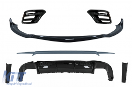 image-29-Aero BodyKit Spoiler für Mercedes S-Klasse W223 Sport Line 2020+ Stoßstange Diffusor