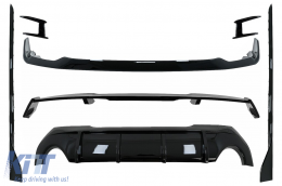 image-31-Aero-Bodykit Stoßstange Lippe Diffusor Spoiler für BMW 1er F40 M Sport 2019+ Schwarz