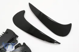 Задна Броня Aero Flaps Flics Side Fins подходящи за Mercedes GLA SUV H247 (2020-up) Спортна линия Piano Black-image-6084873