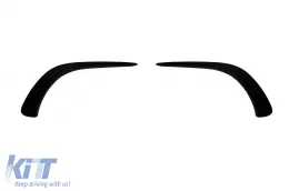 image-52-Aero-Leisten geeignet für die vordere A Design-Line Stoßstange am Mercedes CLA C118 nach 2019, schwarzer Lack