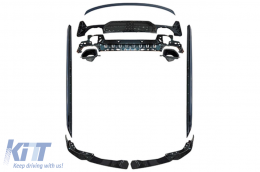 Aero package type 340 suitable for BMW 3 Series G20 2022-2025, for the model suitable for M-tech, black lacquer - ABBMBK6011961