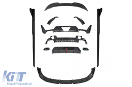 Aero package type BF suitable for BMW 3 Series G20 2022-2025, for the model suitable for M-tech, black lacquer - ABBMBK6011962