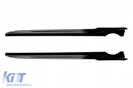 Aero package type Black Knight suitable for BMW X7 G07 2019-2022 for the model equipped with M tech bumpers, black lacquer-image-6155939