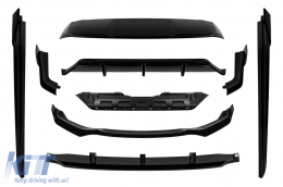 Aero package type Black Knight suitable for BMW X5 F15 2014-2018 with M package, black lacquer - ABBMBK6011614