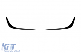 Aero splitters suitable for front 63 bumper of Mercedes C-Class W206, S206 after 2021, black lacquer - ABMESX6009299