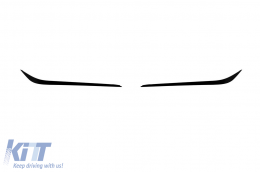 Aero splitters suitable for front CLA45 bumper of Mercedes CLA C117 2013-2019, black lacquer - ABMESX6009305