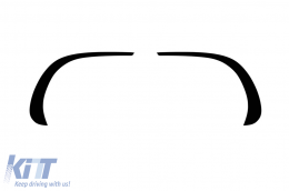 Aero strips suitable for front A Design-Line of Mercedes GLC X253 2020-2023, black lacquer - ABMESX6009306